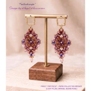 Piros® Glass Beads by Puca® 2x5 mm - Light Plum Bronze x10g