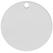 16 mm engraving sequin - 0.4 mm thick - 925 Sterling Silver x1