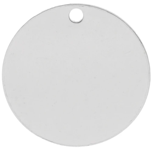 16 mm engraving sequin - 0.4 mm thick - 925 Sterling Silver x1