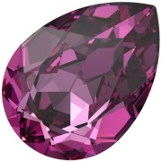 PureCrystal 4320 Cabochon, 6x4 mm - Dark Rose, 1 piece