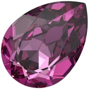 PureCrystal 4320 Cabochon, 6x4 mm - Dark Rose, 1 piece