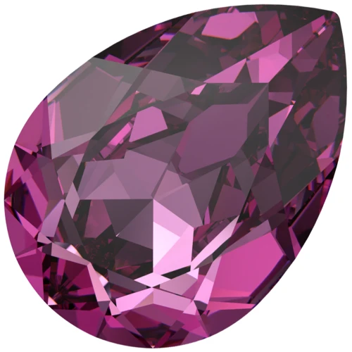 PureCrystal 4320 Cabochon, 6x4 mm - Dark Rose, 1 piece