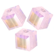 PureCrystal 5601 4 mm Cubes - Rose Water Opal Shimmer x8