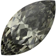 PureCrystal 4210 navette, 10x5 mm - Black Diamond x1