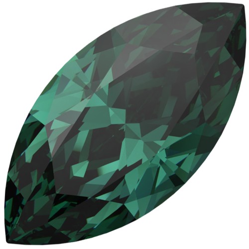 PureCrystal 4210 navette, 10x5 mm - Emerald x1