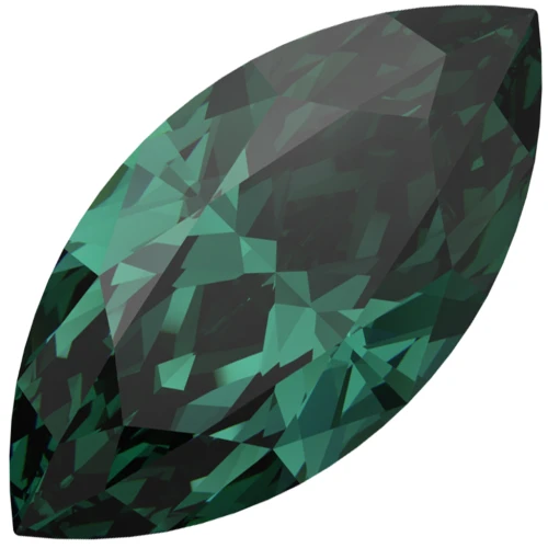 PureCrystal 4210 navette, 10x5 mm - Emerald x1