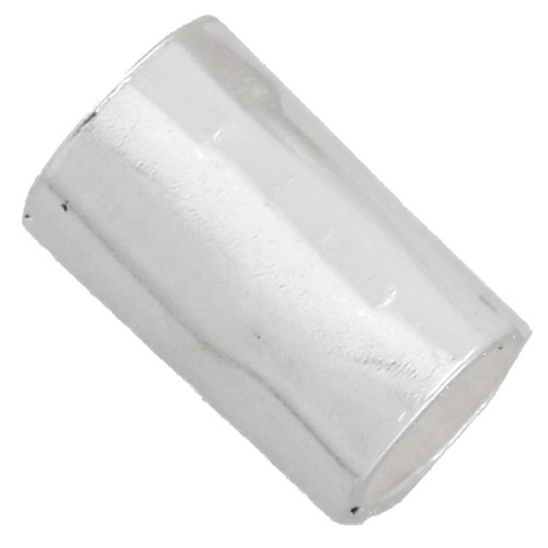 Hammered tube bead, 5x3 mm - 925 Sterling Silver x1