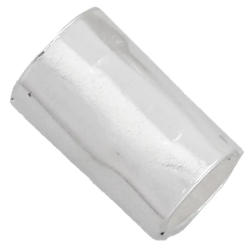 Hammered tube bead, 5x3 mm - 925 Sterling Silver x1