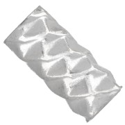 10x4.5 mm tube bead with diamond-cut effect - 925 Sterling Silver x1