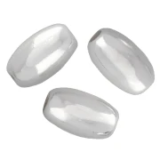 7x4 mm Olive Beads - 925 Sterling Silver x10