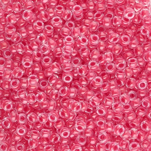 Miyuki 11/0 Seed beads 226 - Dark Coral Lined Crystal x8g