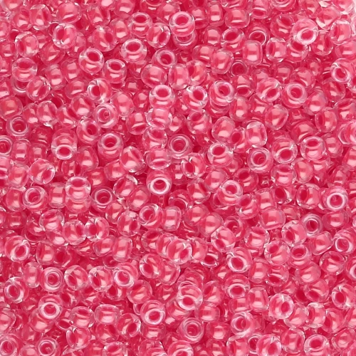 Miyuki 11/0 Seed beads 226 - Dark Coral Lined Crystal x8g