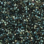 Miyuki Delica 15/0 Hex Cut DBSC0027 - Dark Green Iris Metallic x5g|raw }}
