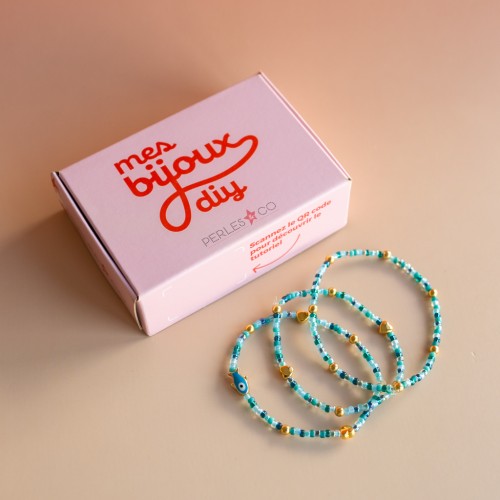 My DIY jewelry - Miyuki seed bead bracelet kit with fish bead