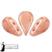 Amos® Glass Beads by Puca® 5x8 mm - Peach Mishmash x10g