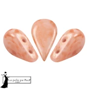 Amos® Glass Beads by Puca® 5x8 mm - Peach Mishmash x10g
