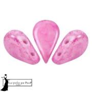 Amos® Glass Beads by Puca® 5x8 mm - Pink Mishmash x10g