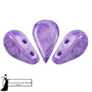 Amos® Glass Beads by Puca® 5x8 mm - Purple Mishmash x10g