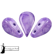 Amos® Glass Beads by Puca® 5x8 mm - Purple Mishmash x10g