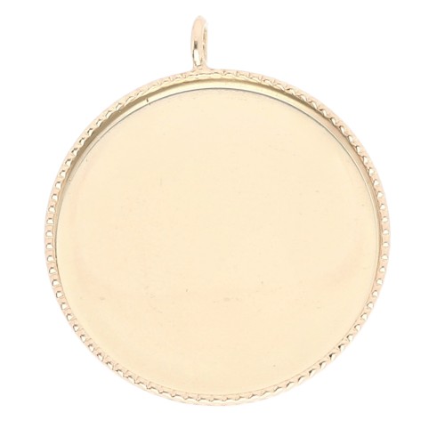 Pendant for cabochon 18 mm - Gold x1