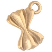 18x14 mm Clay-Shaped Charm - Gold-Plated 316 Stainless Steel x1