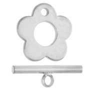 8 mm T-shaped flower clasp - 304 stainless steel x1