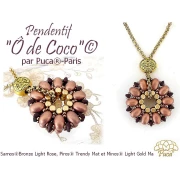 Samos® Glass Beads by Puca® 5x7 mm - Light Rose Bronze x10g