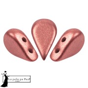 Amos® Glass Beads by Puca® 5x8 mm - India Rose Bronze x10g