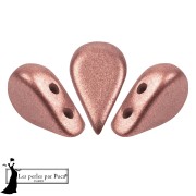 Crystal - Amos® Glass Beads by Puca® 5x8 mm - Light Rose Bronze x10g Amos® Glass Beads by Puca® 5x8 mm - Light Rose Bronze x10g