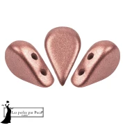 Amos® Glass Beads by Puca® 5x8 mm - Light Rose Bronze x10g