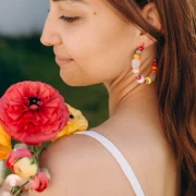 Mes bijoux DIY - Earrings kit with mix of colored beads