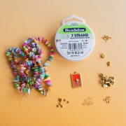 Mes bijoux DIY - Necklace kit with tinted shell beads