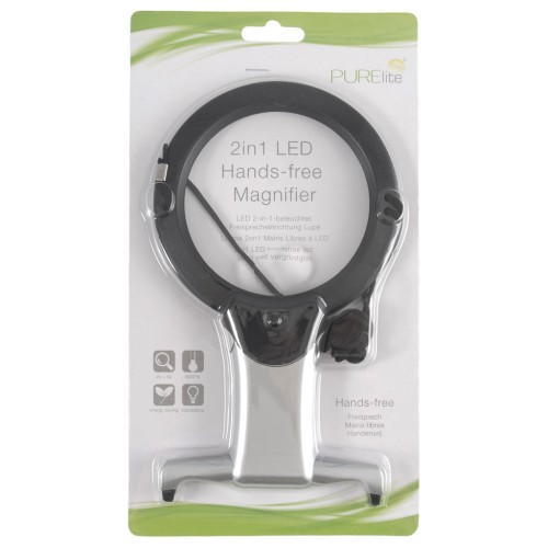 PURElite 2-in-1 Hands-Free LED Magnifying Lamp x1