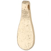 Teardrop Pendant 20x7 mm - Light Gold x1
