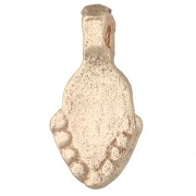 Ethnic Teardrop Charm, 16x8.5 mm - Light Gold x1
