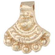 Ethnic Fan Charm, 18x16 mm - Light Gold x1|raw }}
