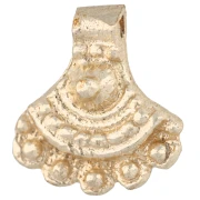 Ethnic Fan Charm, 18x16 mm - Light Gold x1