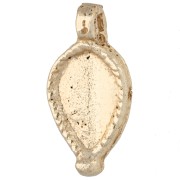 18x9 mm teardrop charm - Light Gold x1
