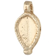 18x9 mm teardrop charm - Light Gold x1