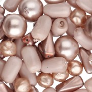 Assortment of Bohemian Beads - Light Gold Mix, 50 g