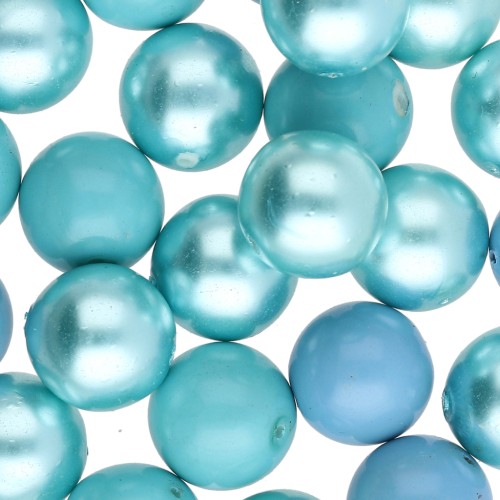 Assortment of Bohemian Beads - Green and Blue Mix, 50 g