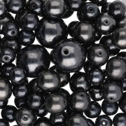 Assortment of Bohemian Beads - Black Mix, 50 g