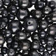 Assortment of Bohemian Beads - Black Mix, 50 g