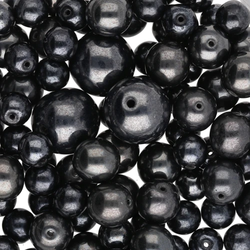 Assortment of Bohemian Beads - Black Mix, 50 g