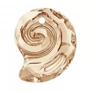 PureCrystal Sea Snail 6731 14mm Crystal Golden Shadow semi-mat