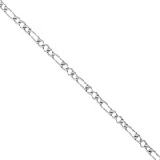 Alternating Figaro Chain (1x3) 2.4 mm - 316L Stainless Steel x 50 cm