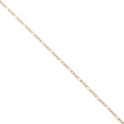 Alternating Figaro Chain (1x3) 2.4 mm - Gold-Plated 316L Stainless Steel x 50 cm