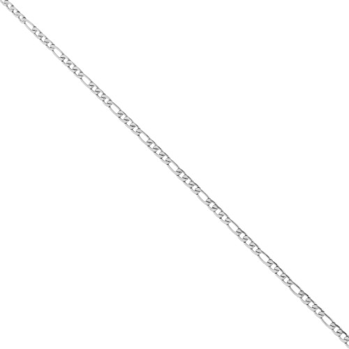 Alternating Figaro Chain (1x3) 2.9 mm - 316L Stainless Steel x 50 cm
