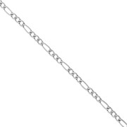 Alternating Figaro Chain (1x3) 2.9 mm - 316L Stainless Steel x 50 cm