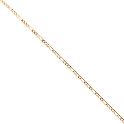 Alternating Figaro Chain (1x3) 2.9 mm - Gold-Plated 316L Stainless Steel x 50 cm